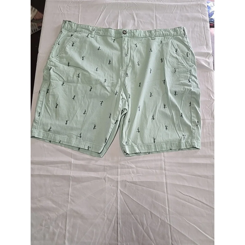 George Cargo Shorts Men's 46 Green Relaxed Fit Stretch Casual Outdoor‎ Golf